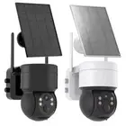 ICSEE APP PTZ Solar WiFi Battery Wireless Security Camera 360° PIR Night Vision