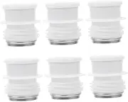 GRIRIW 6 Pack Stainless Steel Kettle Stopper Thermal Insulated Bottle Stopper Sealed for Insulation for Drinks