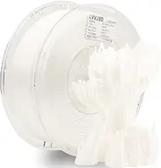 Silk Filament PLA 1.75mm, Clog-Free White Silk Shiny 3D Printer Filament, Dimensional Accuracy +/- 0.03 mm, Fit Most FDM Printer(Silk White),1kg/Spool