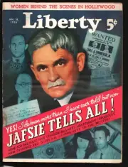 MAG: Liberty 1/18/1936-Lindbergh kidnapping cover & story-Women Behind the Sc...