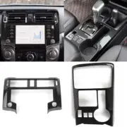 Center Console Navigation & Gear Shift Panel Cover Trim for 4Runner 2020+ Carbon (for: Toyota)