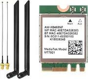 MT7921 WIFI6 2.4G 5G Gigabit Network Card Desktop Computer Laptop Built-in Wireless Network Card with External Antenna