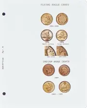 Indian Head Cent 1856-1909 *CDI Insert & Data Pages Fits Dansco Coin Album 7101
