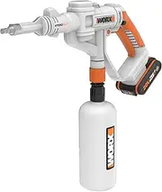 WORX WP650E Hydroshot Battery Pressure Sprayer 20V with Fine Mist Spray and 1L Bottle Tank - Includes 2Ah Battery and Quick Charger - PowerShare Compatible