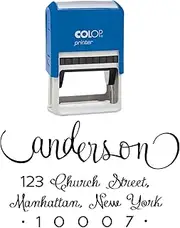 Custom Return Address Stamp Custom Calligraphy Self Inking Rubber Personalized Family Address Stamp by Printtoo