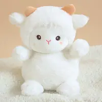 在飛比找Yahoo!奇摩拍賣優惠-新款熱銷 可愛網紅小羊公仔毛絨玩具穿衣貝爾羊羊玩偶小號娃娃兒