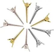 Abaodam 9pcs Card Game Pegs Toy Game Playing Supplies Cards Game Scoring Pegs Scoring Accessory Cribbage Pins Card Playing Supplies Cribbage Board Pegs Board Game Scoring Pegs Metal