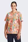 Aussie Summer Women's Christmas Scrub Top