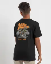 [The Mad Hueys] The Mad Hueys Boys' Crikey Gang T-Shirt in Black Size 12 12 Black
