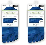 [Atsugi] JD45087 Women's Clear Beauty Active Socks, 5-Toe, Mid-Length