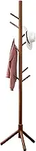 Coat Rack, Freestanding Coat Rack with 8 Hooks and 3 Adjustable Size Tree Coat Racks for Bedroom, Hallway, Entrance, Office, for Hats, Coats, Scarves, Handbags