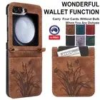 For Samsung Galaxy Z Flip 6 5 4 Shockproof Leather Flip Stand Wallet Case Cover