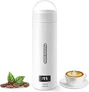 CEOOL Small Electric Tea Kettle Travel Portable Mini Coffee Kettle, with 4 Variable Presets, Personal Hot Water Boiler 304 Stainless Steel with Auto Shut-Off & Boil Dry Protection, BPA-Free(AU PLUG)