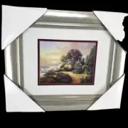 Thomas Kinkade "A New Day Dawning" Framed and Matted Print w/Certificate of Auth