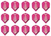 5 Sets Harrows Dimplex Standard Dart Flights - Ships w Tracking - Pink Fishbones