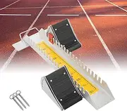 Starting Blocks, Athletics Track Blocks for Sprinting, Sprinter Pedal with 6 Angle Adjustable, Running Apparatus for Track, Competition Equipment with Handle for Plastic Runway