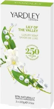 Yardley London Lily of the Valley Soap, 100 g, 3-Unit Y7410053-6