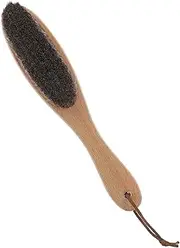 SUPVOX Ergonomic Horsehair Brush Dust Remover Suit Brush for Coats Gentle Cleaning