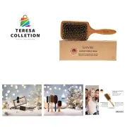 Since 1869 Hand Made In Germany - SUSTAINABLE Wooden Paddle Brush, Gently Det...