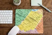 Indiana Map Mouse Pad for Computer Office Gaming Desk Non-Slip