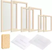 Caydo 3 Pieces Paper Making Frame Kit Papermaking Mould and Deckle with Mesh