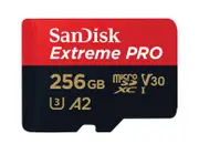 SanDisk Extreme Pro 256GB microSD SDXC SDXC UHS-I 200MB/s 140MB/s V30 U3 A2 4K UHD Shock temperature water X-ray proof with SD Adaptor SDSQXCD-256G-GN6MA