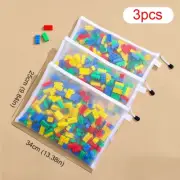 Children'S Puzzle Building Block Toy Storage Classification Bag Transparent Zipp