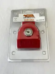 NOS King Glad Lock Plastic Lock with 2 Keys Red Part #6203 KA