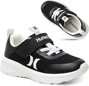 [Hurley] Kids and Toddlers Athletic Sneakers with Adjustable Strap – Comfortable, Lightweight, and Stylish Shoes for Boys & Girls, Toddlers, Little Kids, and Big Kids