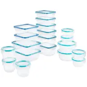 38 Piece Food Storage Containers Airtight Stackable Freezer Microwave Safe Snapw