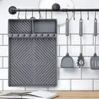 Non-slip Silicone Mat Grill Rack Heat-resistant Griddle Tools Spatula Pad