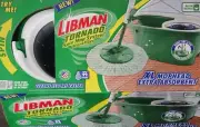Libman Spin Mop and Bucket - Tornado Version,XL MOPHEAD , EXTRA ABSORBENT
