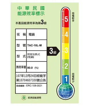 大同10人份全不鏽鋼多彩系列電鍋(簡配款)TAC-10L-MCB 藍