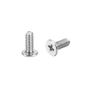 M2 x 5mm Laptop Computer Screws 3.8mm Dia Phillips Head Screw Silver Tone 100pcs