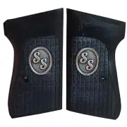 Walther PPK Turkish Walnut Wood Grips Set Diamond Checkered Black ss Custom logo