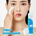 120Pcs/bag Cotton Rounds Face Makeup Remover Pad Bulk Facial Toner Pads Cleaning