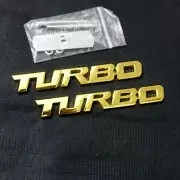 Chrome TURBO Golden Metal Grille Emblem + Decal Sticker Badge 4x4 Racing 3D Line (for: MG)