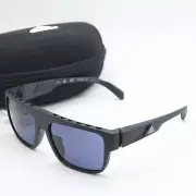 NEW ADIDAS SP 0007 02A BLACK BLUE AUTHENTIC SUNGLASSES W/CASE 57-20