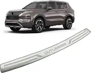 APEXRA Car Stainless Steel Rear Door Bumper Protector, for Mitsubishi Outlander 2022 2023 Accessories,Auto Parts Tailgate Back Trunk Sill Cover Scuff Plate Strip Guard Protection