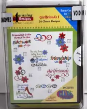 Amazing Designs Girlfriends I Embroidery CD, ADC-63TK