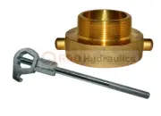 FIRE HYDRANT ADAPTER COMBO 2-1/2" NST(F) x 2" NPT(M) w/ HD Hydrant Wrench