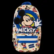 NWT Loungefly Mickey Mouse Classic Print Stationery Mini Backpack Pencil Case