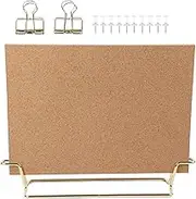 Cork Board Bulletin Board for Walls with Stand, Creative Desktop Corkboard for Office, Vision Board, and Home Decor Display,12.6x9 Inches