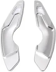 Shift Paddle Extension For Lexus For RC For IS For NX RC350 RC200t NX200t NX300h RC350 XC10 2015-2020 2021 Car Aluminum Steering Wheel Paddle Extend Shifter 2pcs(Silver)