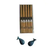 Whale Ceramic Chopstick Holder Stand Chopsticks Home Restaurant Tableware Japan