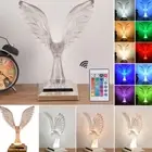 RGB LED Crystal Table Lamp Diamond Eagle Bar Bedside Night Light Atmosphere AU