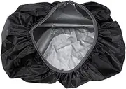 LOORGVEL Backpack Rain Cover Foldable Dustproof Protector for Outdoor Activities Travel Hiking Camping Durable Material Black