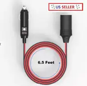 12V DC Extension Cord Car Male Cigarette Lighter Socket Plug Adapter Free Ship
