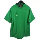 Nike Air Jordan Jumpman Jacket Mens Small Woven Short Sleeve Green CD2220-377