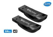Sandisk Ultra Shift 64GB 3.2 Flash Drive USB for Laptops Computers (2 Pack)